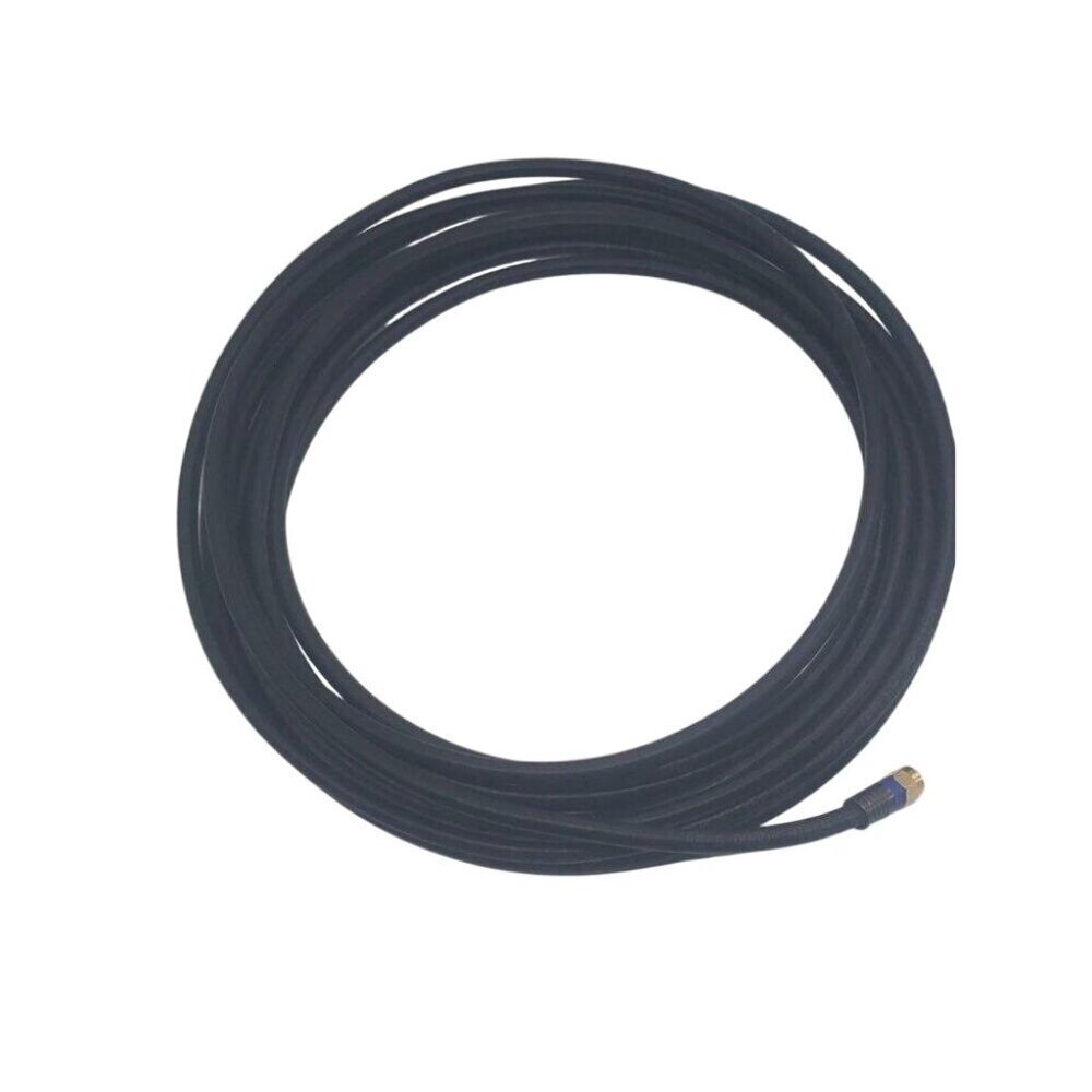 Black Quad-Shield RG6 Coaxial Cable 18 AWG CL2 75°C 6 Ft 6 Inches With F-Type Co